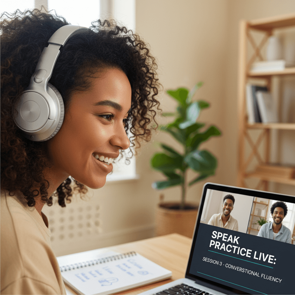 Estudiante aprendiendo a su ritmo en cualquier lugar
